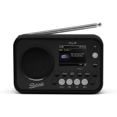 Roberts Radio PLAY 20B Black DAB/DAB+/FM RDS Digital Portable Radio with Bluetooth