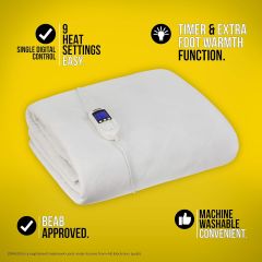 Zanussi ZESB7001 Single Fitted Electric Blanket