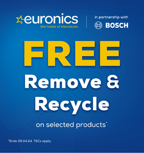 Get FREE recycling with selected Bosch appliances