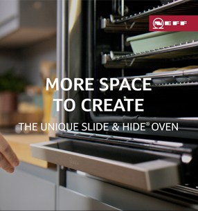Discover cooking bliss with Neff Hide and Slide Built-in Ovens