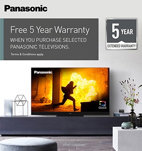 Browse our range of fantastic Panasonic TVs with a FREE 5 year extended warranty