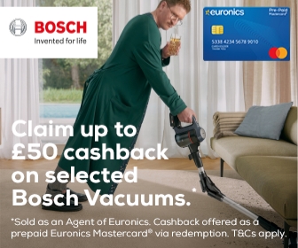 Up to £200 cashback on selected Bosch Cooling Appliances